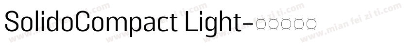 SolidoCompact Light字体转换